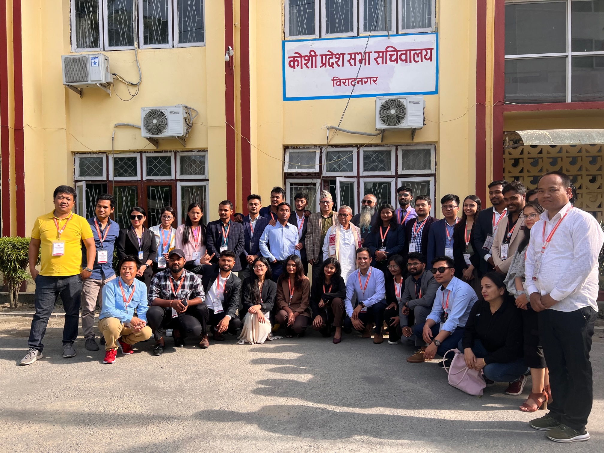 YPG Fellows Group Photo with Honorable Speaker of Koshi Province Baburam Gautam