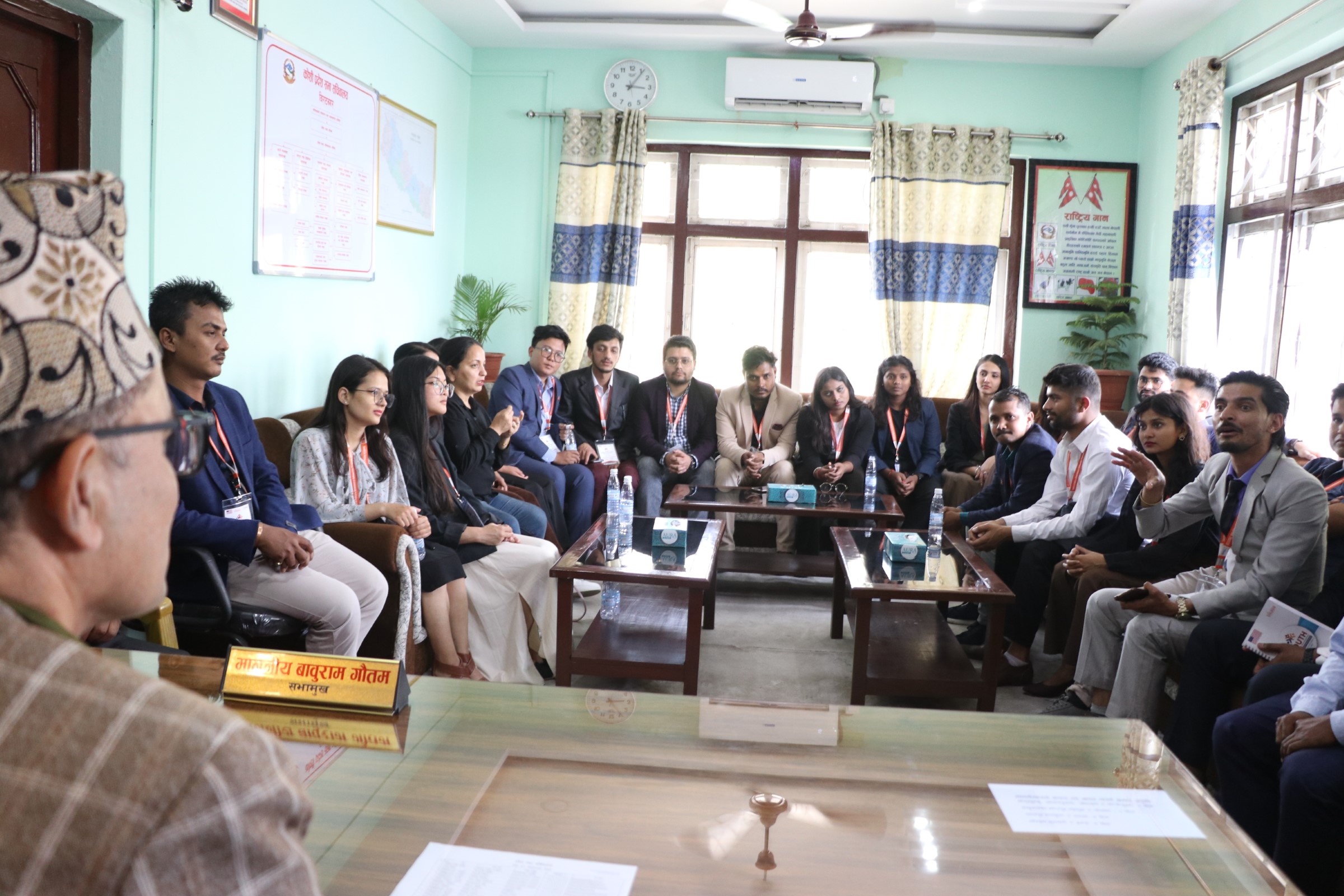 YPG Fellows Interacting with Honorable Speaker of Koshi Province Baburam Gautam