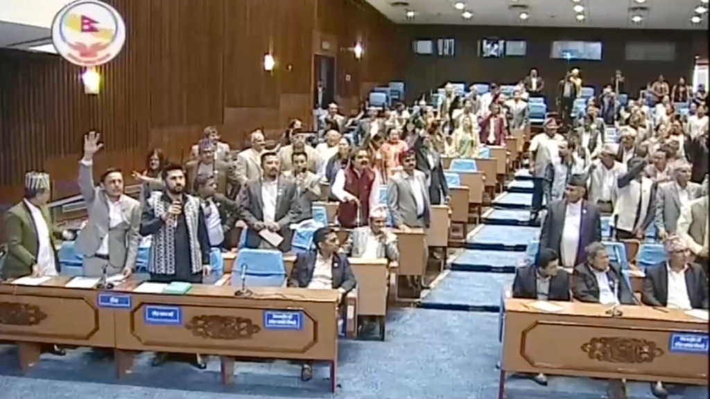 भैँसीको कुराले संसदमा हंगामा प्रतिनिधि सभा बैठक